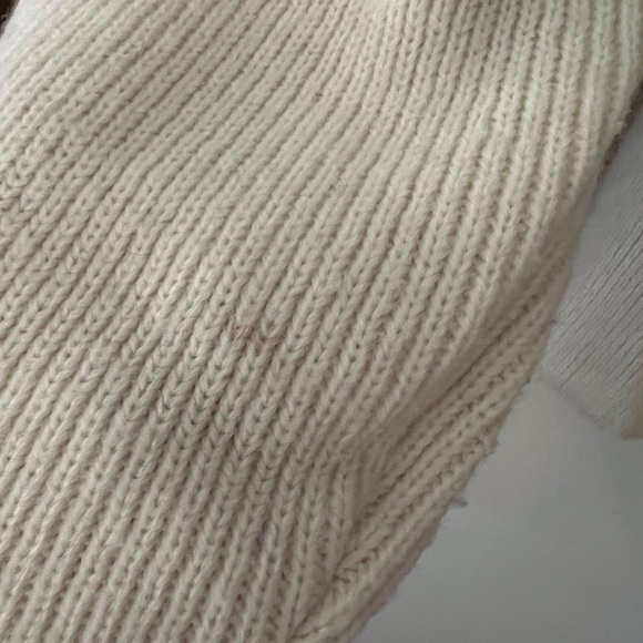 Vintage 1970s Shawl Collar Striped Belted Cowichan Wrap Sweater Cardigan - Picture 9 of 12